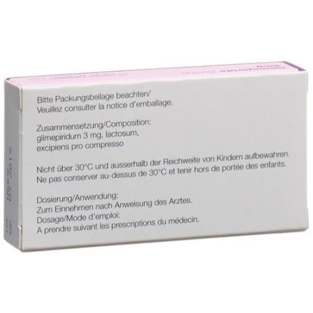 Glimepiride Zentiva Tabl 3 mg 30 pcs - PrimeCare Global