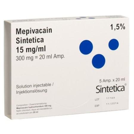 Mepivacaine Sintetica Inj Loes 1.5% 5amp 20ml - PrimeCare Global