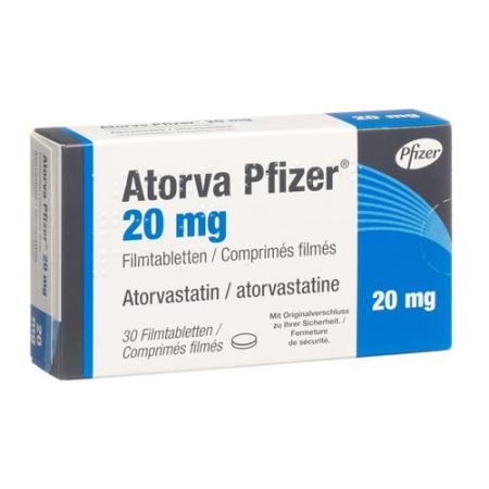 Atorva Pfizer Filmtablet 20 mg 30 pcs - PrimeCare Global