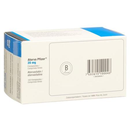 Atorva Pfizer Filmtablet 20 mg 100 pcs - PrimeCare Global
