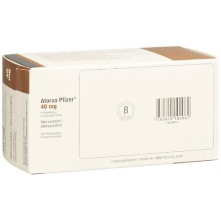 Atorva Pfizer Filmtablet 40 mg 100 pcs - PrimeCare Global