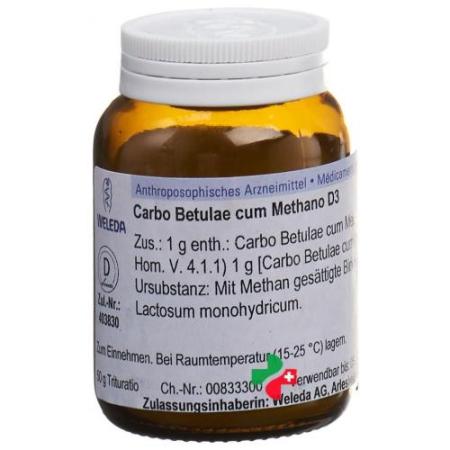 Weleda Carbo Betulae cum Methano Trituration D 3 50 g - PrimeCare Global