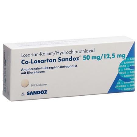 Co-Losartan Sandoz Filmtablet 50/12.5mg 28 pcs - PrimeCare Global