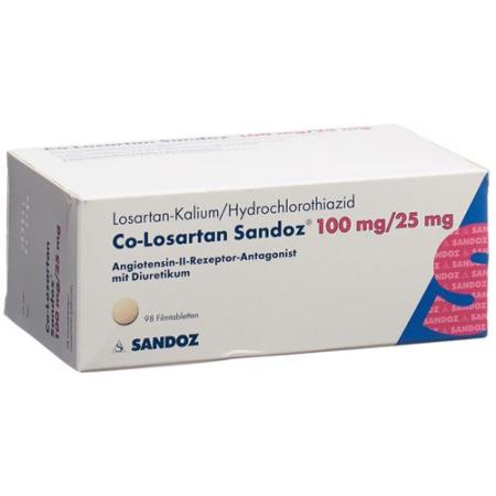 Co-Losartan Sandoz film tablets 100/25mg 98 pcs - PrimeCare Global