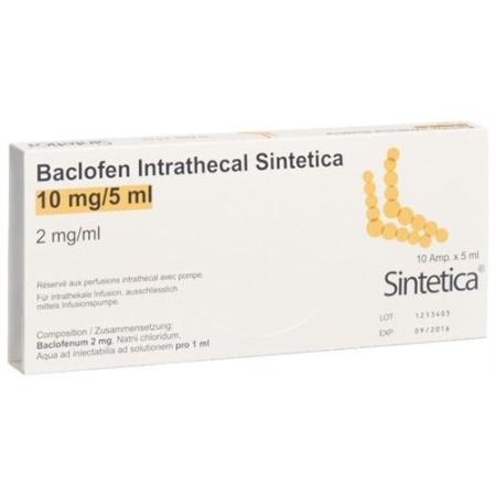 Baclofen Intrathecal Sintetica Inj Loes 10mg/5ml 10amp 5ml - PrimeCare Global