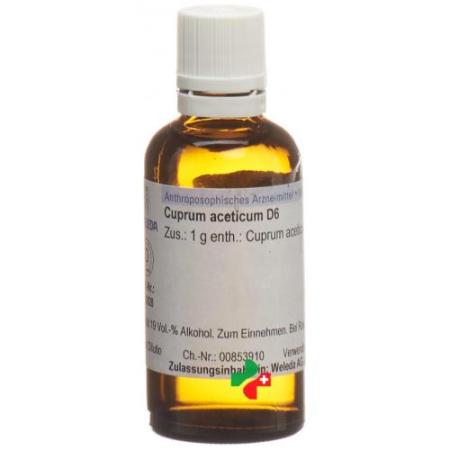 WELEDA Cuprum aceticum Dil D 6 (old) 50 ml - PrimeCare Global