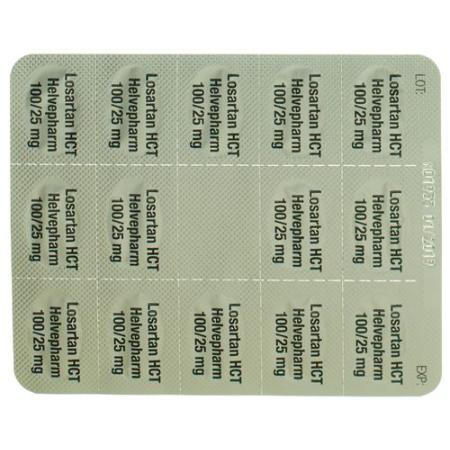 Losartan HCT Helvepharm Filmtabl 100/25mg 98 pcs - PrimeCare Global