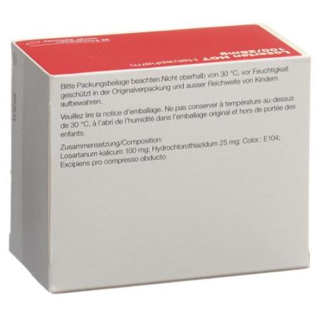 Losartan HCT Helvepharm Filmtabl 100/25mg 98 pcs - PrimeCare Global
