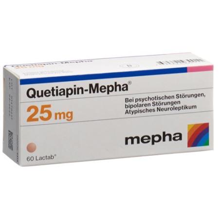 Quetiapin-Mepha Lactab 25 mg 60 pcs - PrimeCare Global