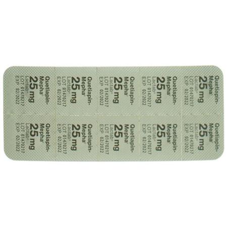 Quetiapin-Mepha Lactab 25 mg 60 pcs - PrimeCare Global