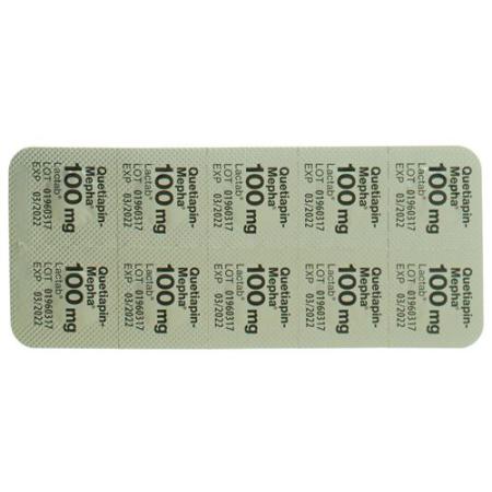 Quetiapin-Mepha Lactab 100 mg 100 pcs - PrimeCare Global