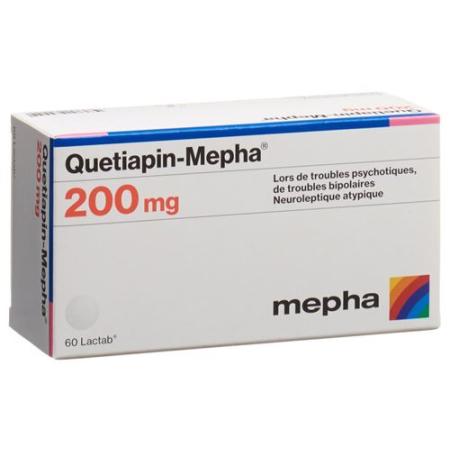 Quetiapin-Mepha Lactab 200 mg 60 pcs - PrimeCare Global
