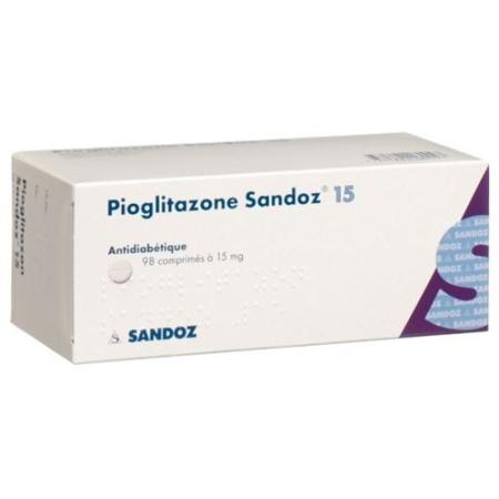 Pioglitazon Sandoz 15 mg 98 tablets - PrimeCare Global
