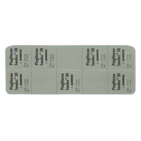 Pioglitazon Sandoz 30 mg 28 tablets - PrimeCare Global