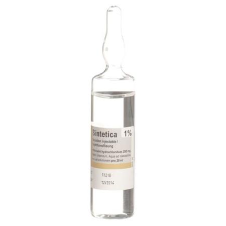 Prilocain Sintetica Inj Loes 1% 5amp 20ml - PrimeCare Global