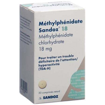 Methylphenidat Sandoz 18 mg 30 Retard tablets - PrimeCare Global