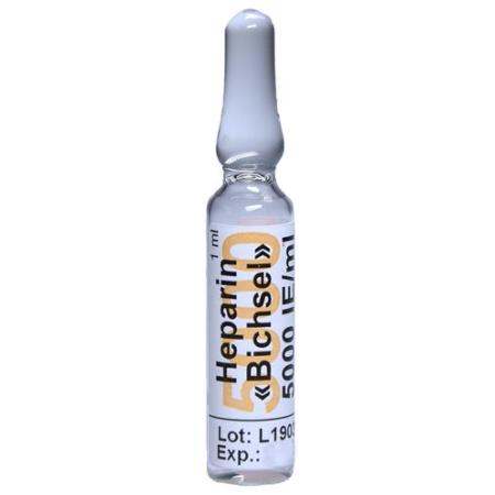 Heparin Bichsel Inj L&ouml;s 5000 IU/ml sterile 100 amp 1 ml - PrimeCare Global