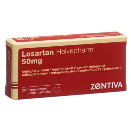 Losartan Helvepharm Filmtabl 50 mg 28 pcs - PrimeCare Global