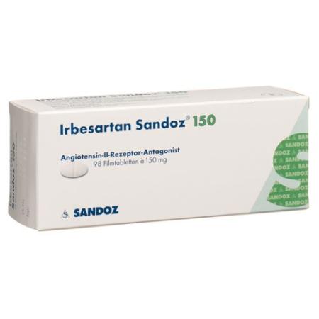 Irbesartan Sandoz film tablets 150 mg 98 pcs - PrimeCare Global
