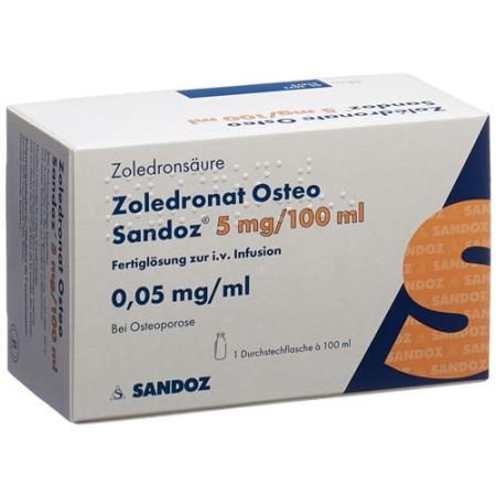 Zoledronate Osteo Sandoz Inf L&ouml;s 5 mg/100ml Amp 100 ml - PrimeCare Global