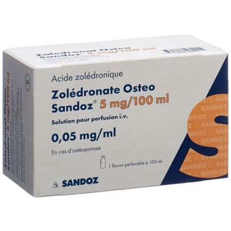 Zoledronate Osteo Sandoz Inf L&ouml;s 5 mg/100ml Amp 100 ml - PrimeCare Global