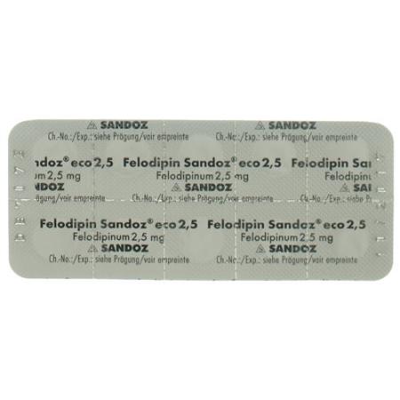 Felodipine Sandoz eco Ret Tabl 2.5 mg 30 pcs - PrimeCare Global