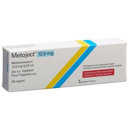 Metoject Inj L&ouml;s 12.5 mg/0.25ml Fertspr 0.25 ml - PrimeCare Global