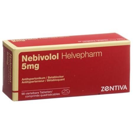 Nebivolol Helvepharm Tabl 5 mg 98 pcs - PrimeCare Global