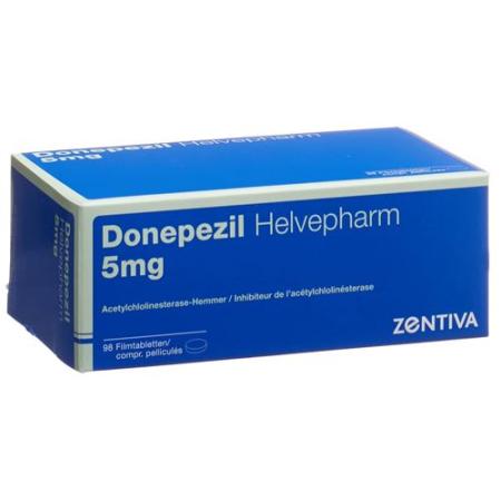 Donepezil Helvepharm 5 mg 98 filmtablets - PrimeCare Global