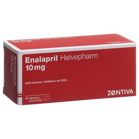 Enalapril Helvepharm Tabl 10 mg 98 pcs - PrimeCare Global