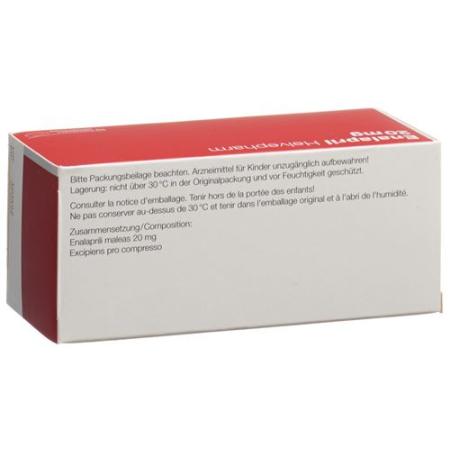Enalapril Helvepharm Tabl 20 mg 28 pcs - PrimeCare Global