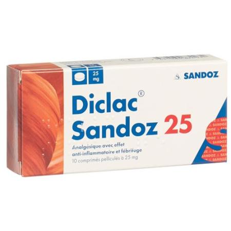 Diclac Sandoz Filmtablet 25 mg 10 pcs - PrimeCare Global