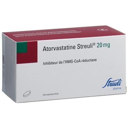 Atorvastatin Streuli film tablets 20 mg 100 pcs - PrimeCare Global
