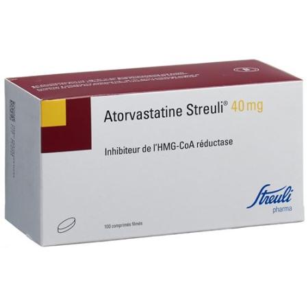 Atorvastatin Streuli film tablets 40 mg 100 pcs - PrimeCare Global