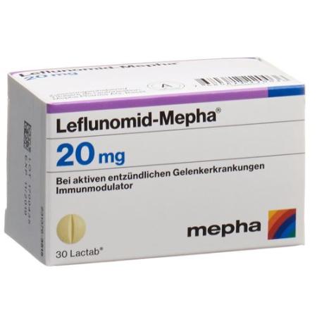 Leflunomide-Mepha Lactab 20 mg Ds 30 pcs - PrimeCare Global