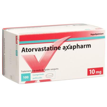 Atorvastatin Axapharm Filmtabl 10 mg 100 pcs - PrimeCare Global