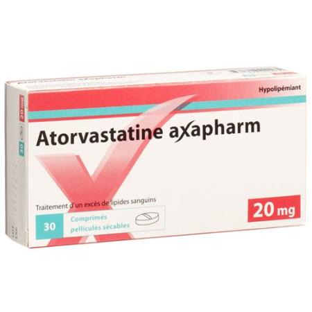Atorvastatin Axapharm Filmtabl 20 mg 30 pcs - PrimeCare Global