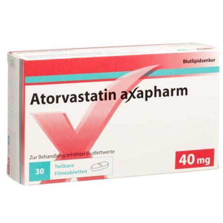 Atorvastatin Axapharm Filmtabl 40 mg 30 pcs - PrimeCare Global