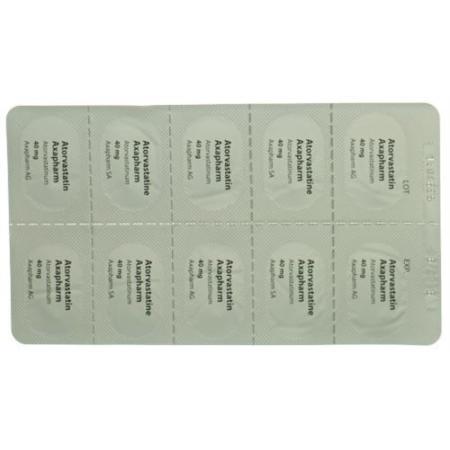 Atorvastatin Axapharm Filmtabl 40 mg 30 pcs - PrimeCare Global