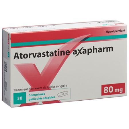 Atorvastatin Axapharm Filmtabl 80 mg 30 pcs - PrimeCare Global