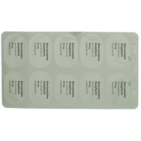 Atorvastatin Axapharm Filmtabl 80 mg 100 pcs - PrimeCare Global