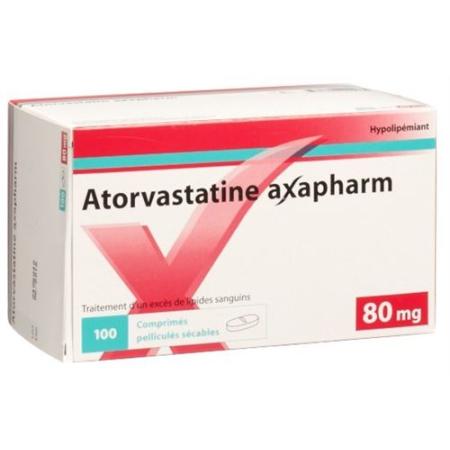 Atorvastatin Axapharm Filmtabl 80 mg 100 pcs - PrimeCare Global