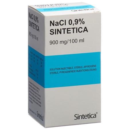 NaCl 0.9% Sintetica Inj L&ouml;s 900 mg/100ml 100ml Vial - PrimeCare Global