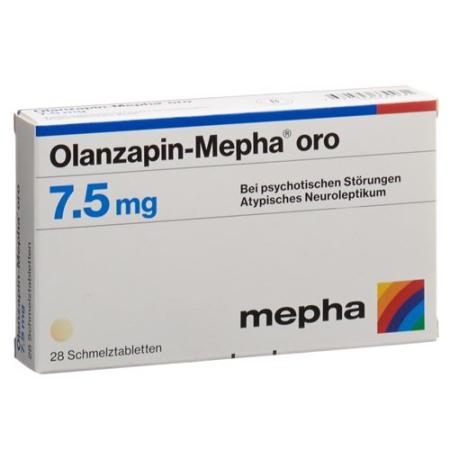 Olanzapin-Mepha oro Melting Tabl 7.5 mg 28 pcs - PrimeCare Global