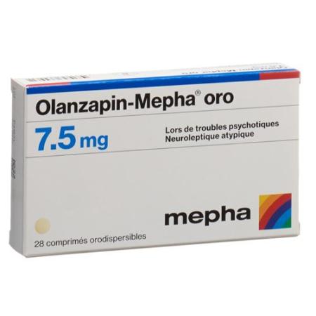 Olanzapin-Mepha oro Melting Tabl 7.5 mg 28 pcs - PrimeCare Global