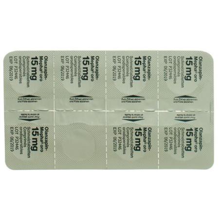 Olanzapin-Mepha oro Melting Tabl 15 mg 28 pcs - PrimeCare Global