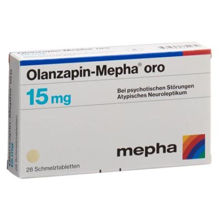 Olanzapin-Mepha oro Melting Tabl 15 mg 28 pcs - PrimeCare Global