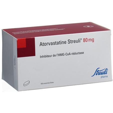 Atorvastatin Streuli film tablets 80 mg 100 pcs - PrimeCare Global