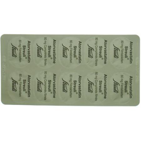 Atorvastatin Streuli film tablets 80 mg 100 pcs - PrimeCare Global