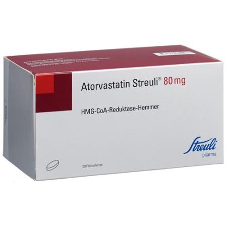Atorvastatin Streuli film tablets 80 mg 30 pcs - PrimeCare Global